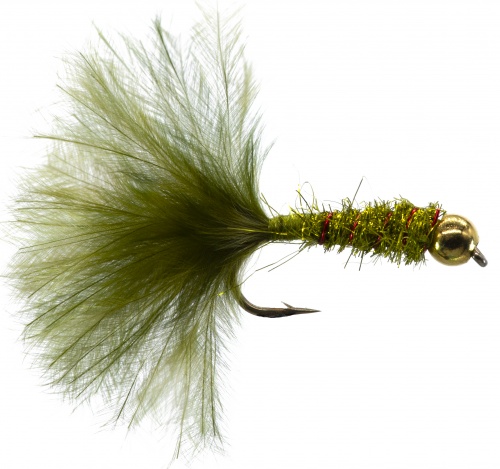 The Essential Fly Damsel Olive Beadhead Fishing Fly